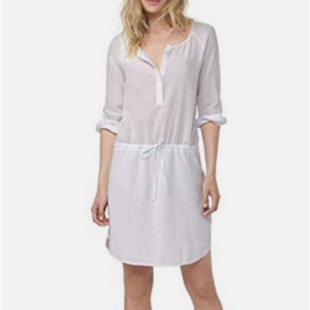 James‎ Perse Women's 0 Sun Crepe Shirt Dress Milk White NWT $245